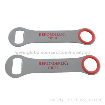 Stainless Steel Bottle Openers with Rubber Circle